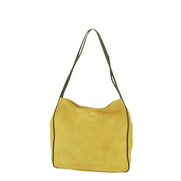 ANTEPRIMA Bags Anteprima Shoulder Bag Logo Bag Beige Suede X